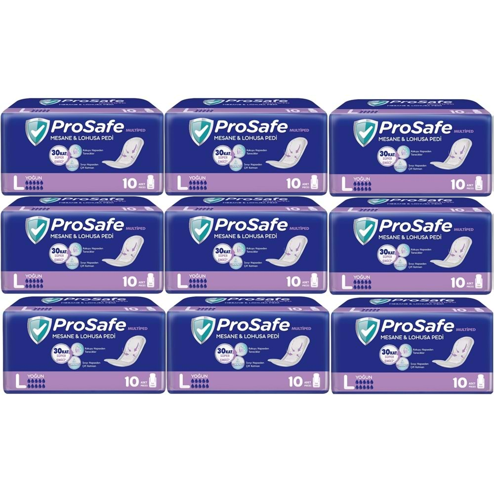 Prosafe Mesane & Lohusa Pedi L-Büyük Yoğun 90 Adet (9PK*10)