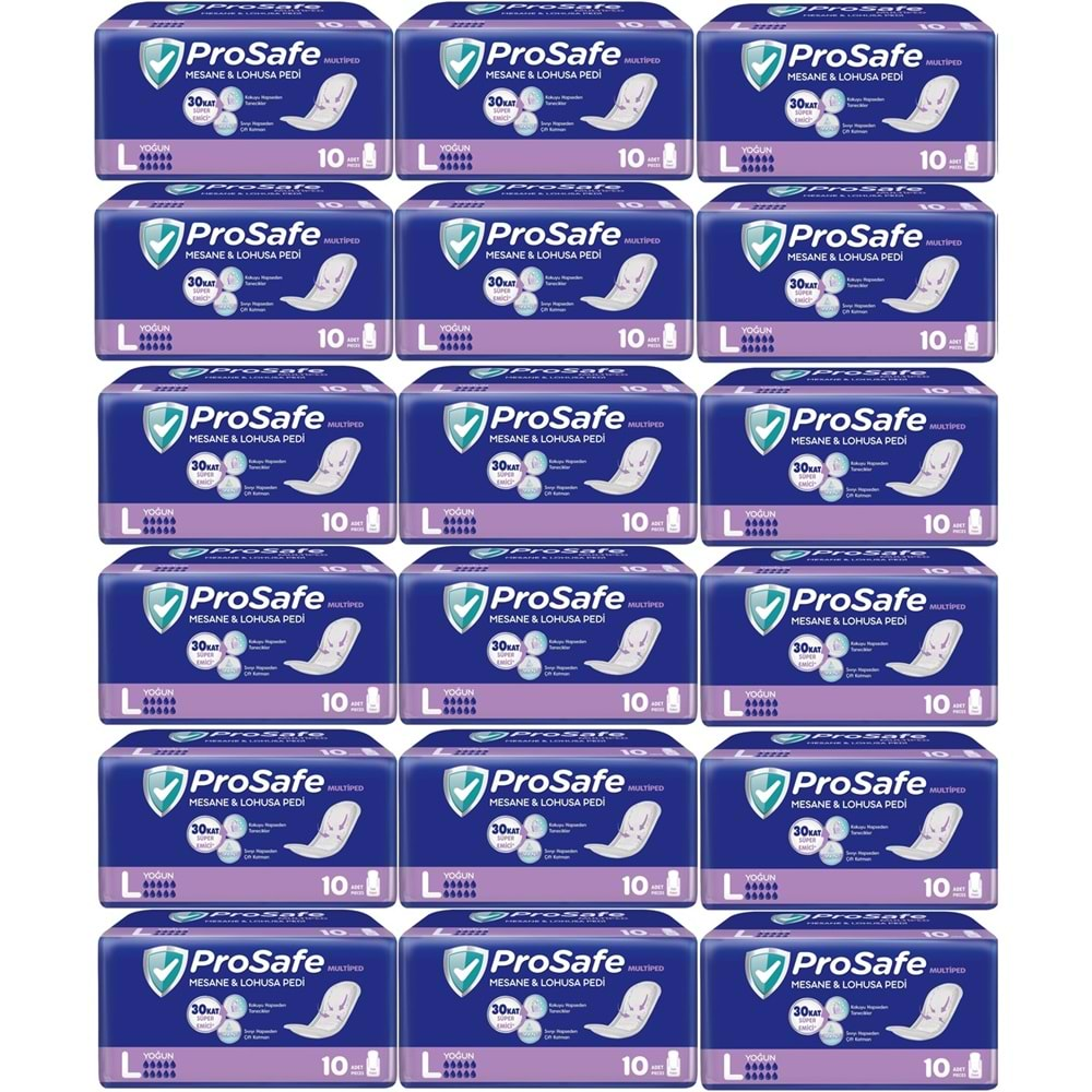 Prosafe Mesane & Lohusa Pedi L-Büyük Yoğun 180 Adet (18PK*10)