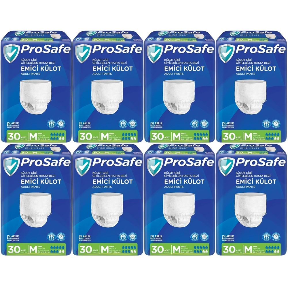 Prosafe Emici Külot Hasta Bezi Orta-Medium 240 Adet (8PK*30)