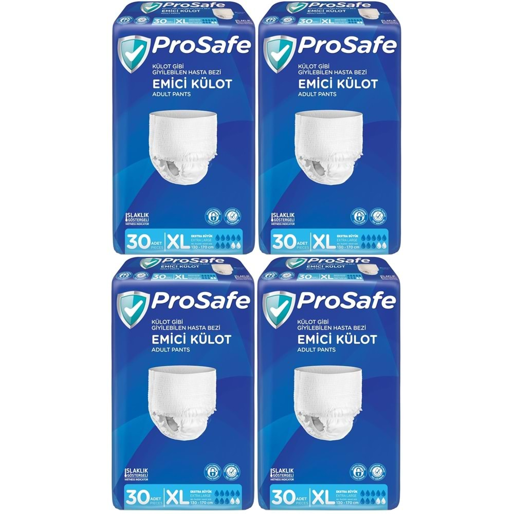 Prosafe Emici Külot Hasta Bezi XL-Extra Large 120 Adet (4PK*30)