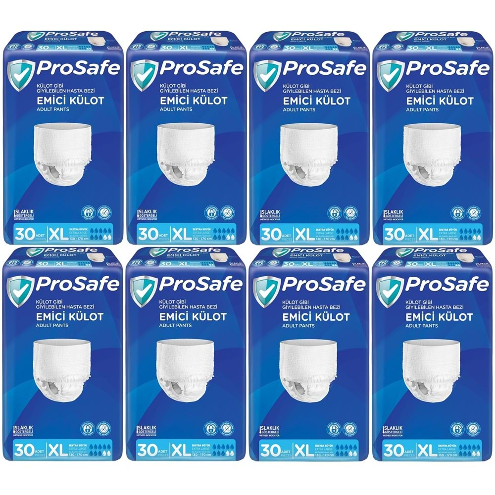 Prosafe Emici Külot Hasta Bezi XL-Extra Large 240 Adet (8PK*30)