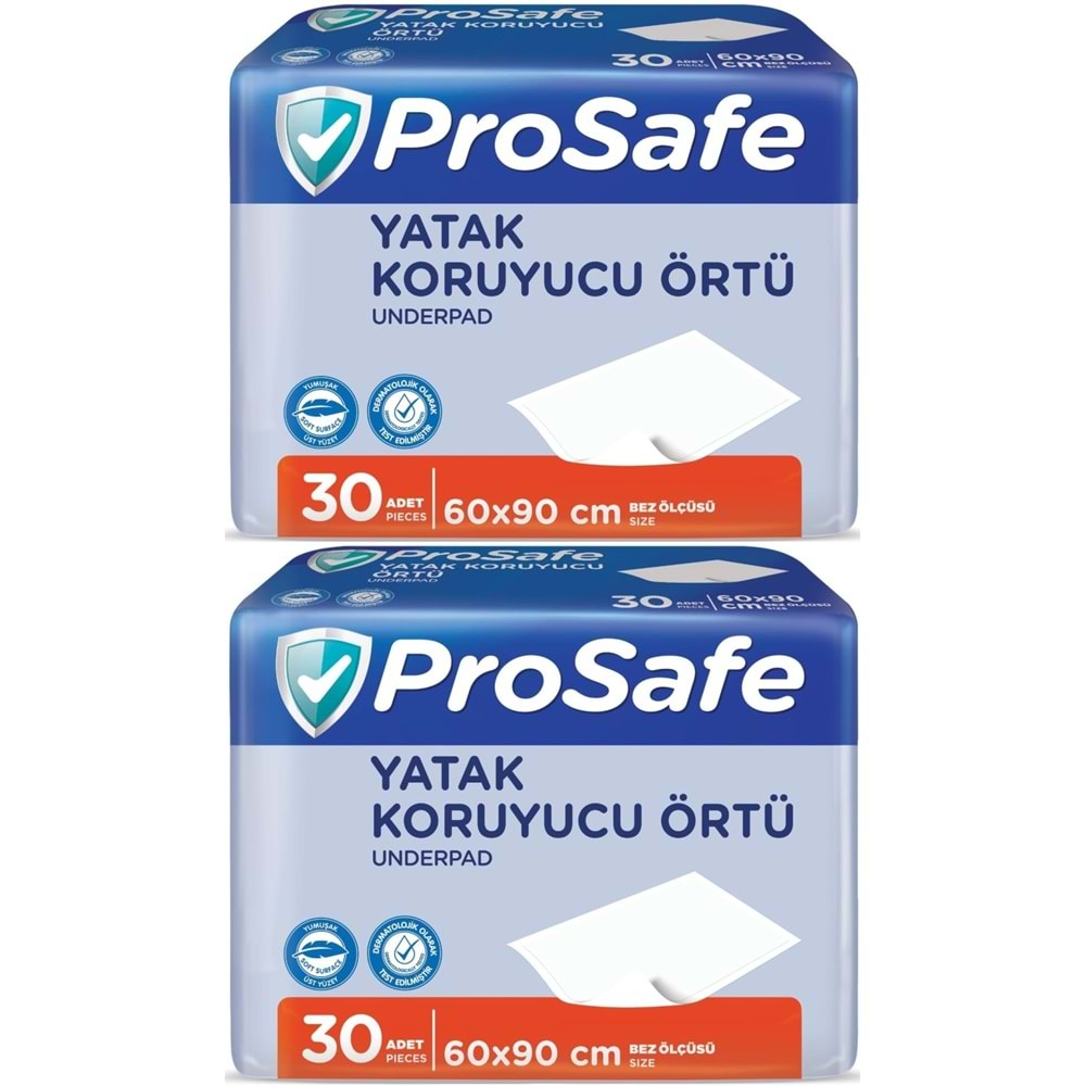 Prosafe Hasta Alt Açma Yatak Koruyucu Örtü 60*90CM 60 Adet (2PK*30)