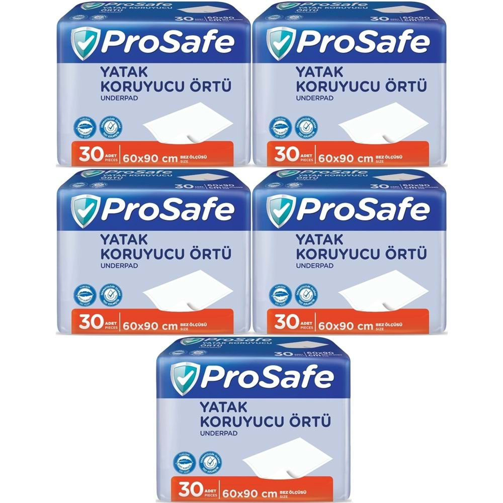 Prosafe Hasta Alt Açma Yatak Koruyucu Örtü 60*90CM 150 Adet (5PK*30)