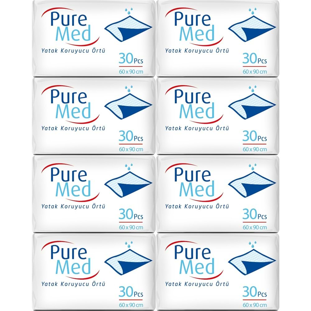 Puremed Hasta Yatak Koruyucu 60*90Cm 240 Adet (8PK*30)