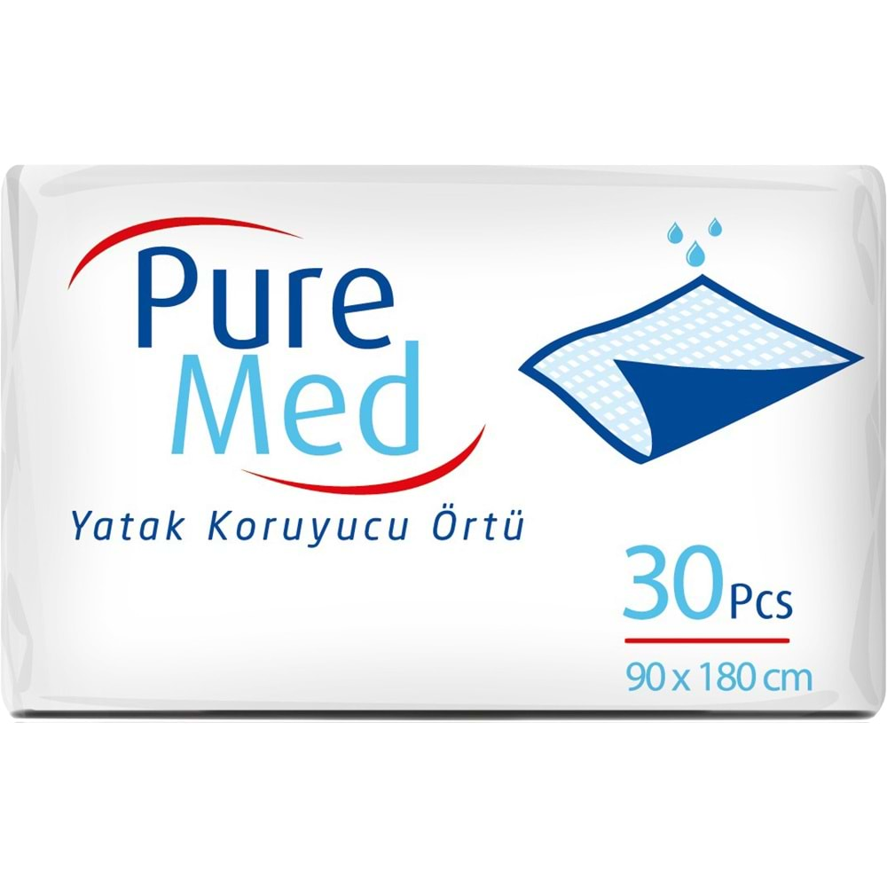 Puremed Hasta Yatak Koruyucu 90*180CM 240 Adet (8PK*30)