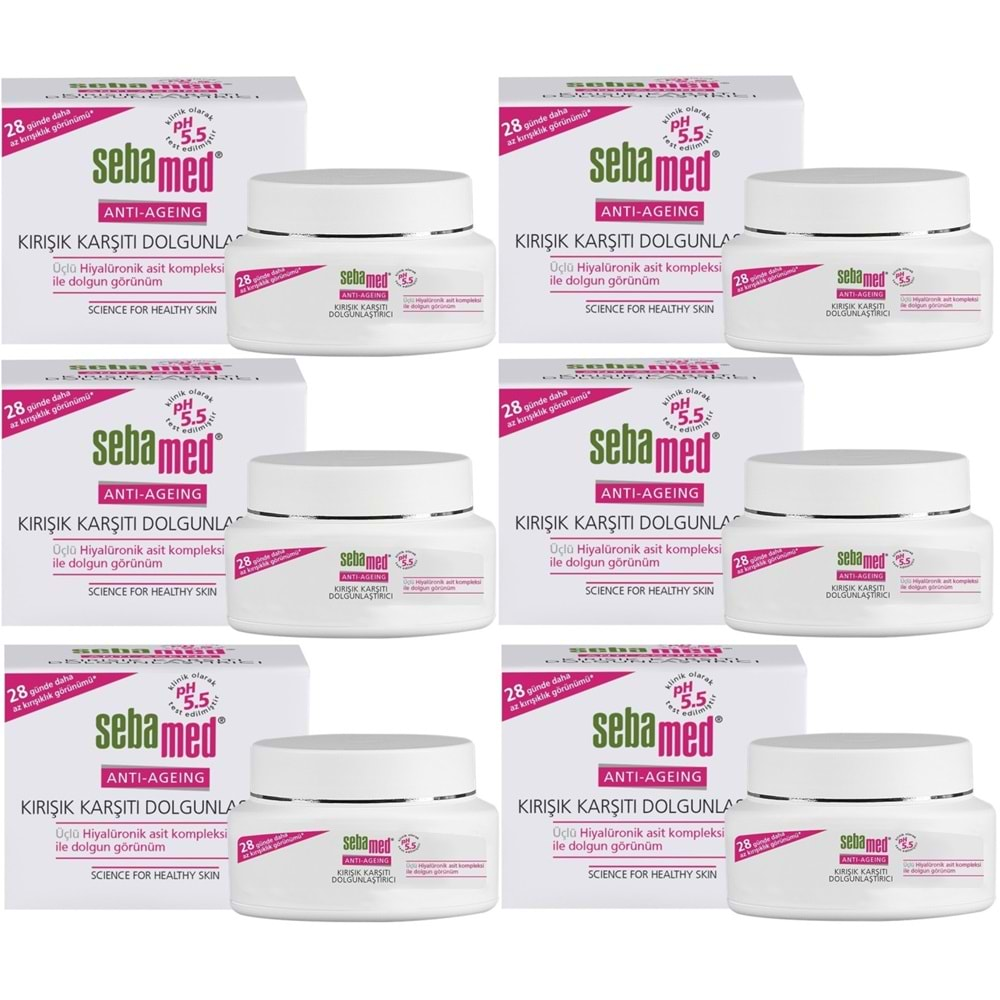 Sebamed Kırışık Karşıtı Dolgunlaştırıcı Antı-Ageıng Krem 50ML (6 Lı Set)