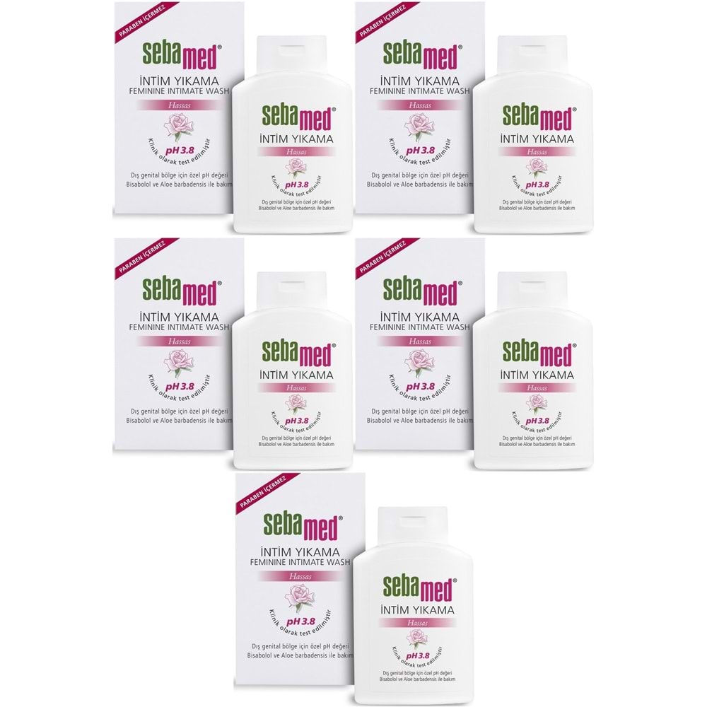 Sebamed İntim Likit 200ML (Genital Bölge Temizleyici) (5 Li Set)