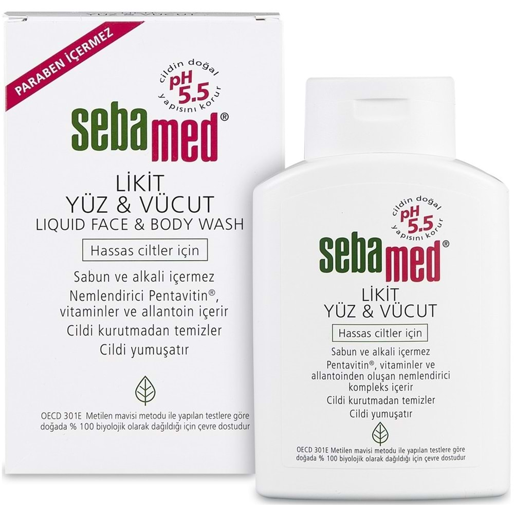 Sebamed Yüz ve Vücut Temizleyici Likit 200ML (3 Lü Set)