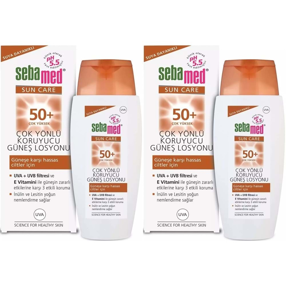 Sebamed Sun Care Çok Yönlü Koruyucu Güneş Losyonu 50+ Faktör 150ML (2 Li Set)