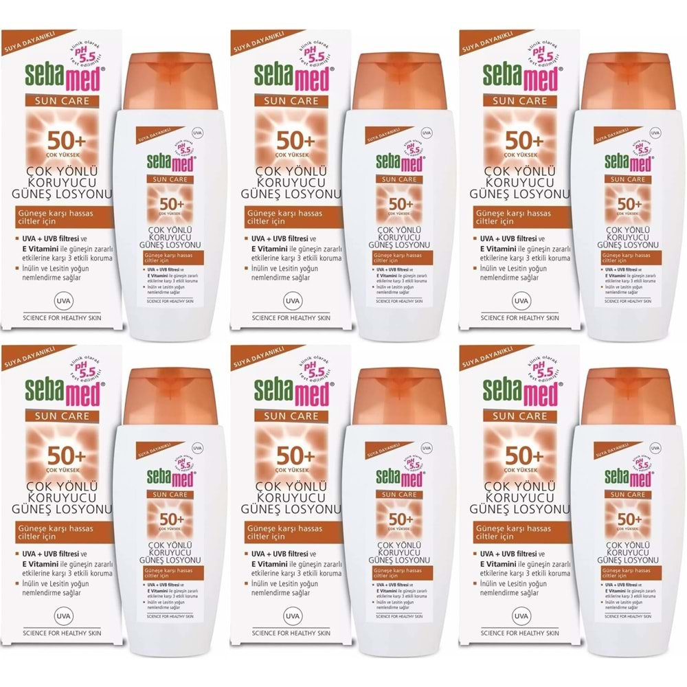 Sebamed Sun Care Çok Yönlü Koruyucu Güneş Losyonu 50+ Faktör 150ML (6 Lı Set)