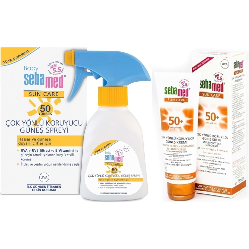 Sebamed Sun Care Güneş Losyonu Kremi Avantaj Pk (Çocuk 50+ Faktör 200ML+ Çok Yönlü 50+ Faktör 75ML)