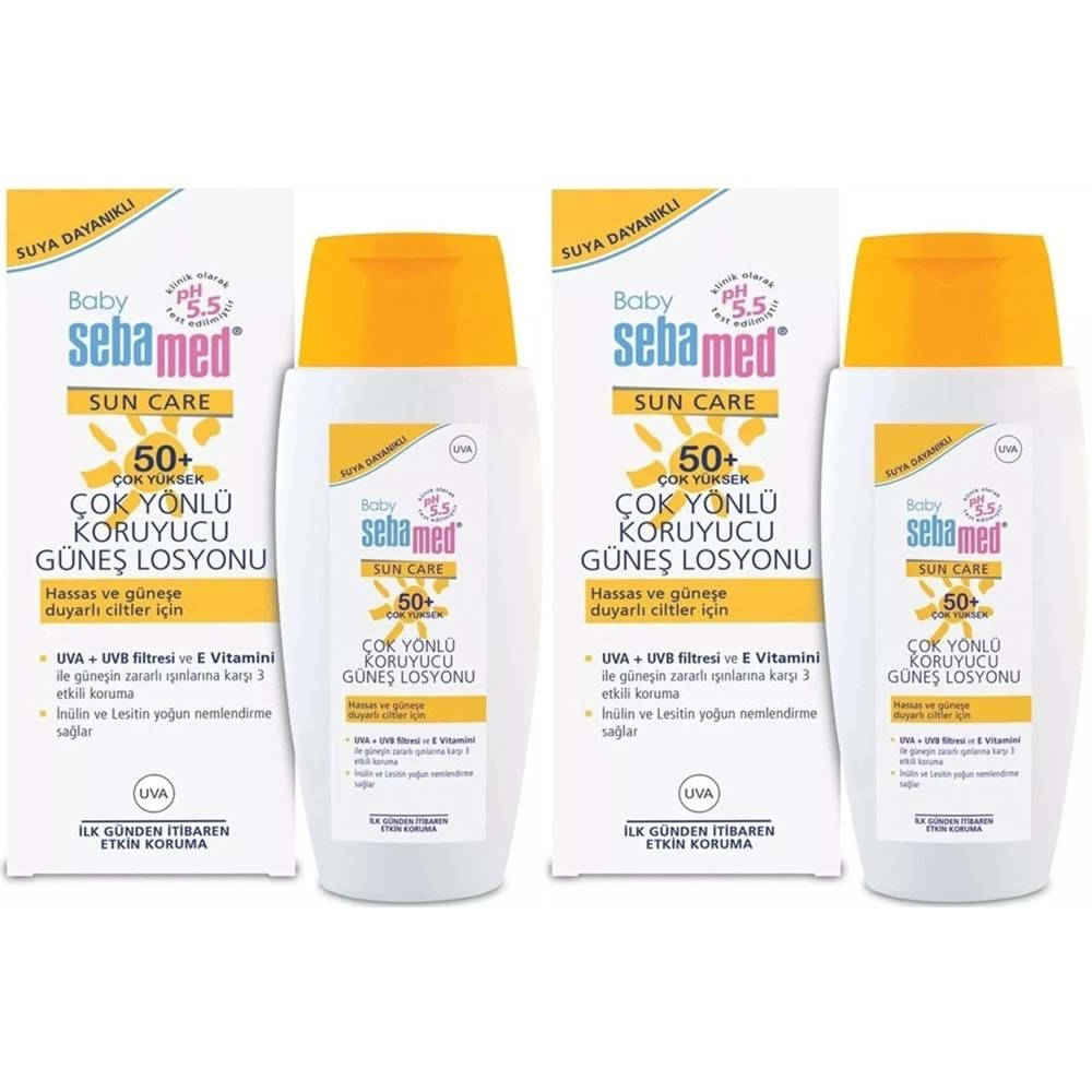 Sebamed Sun Care Bebek Güneş Losyonu Kremi 50+ Faktör 150ML (Hassas Ciltler İçin) (2 Li Set)