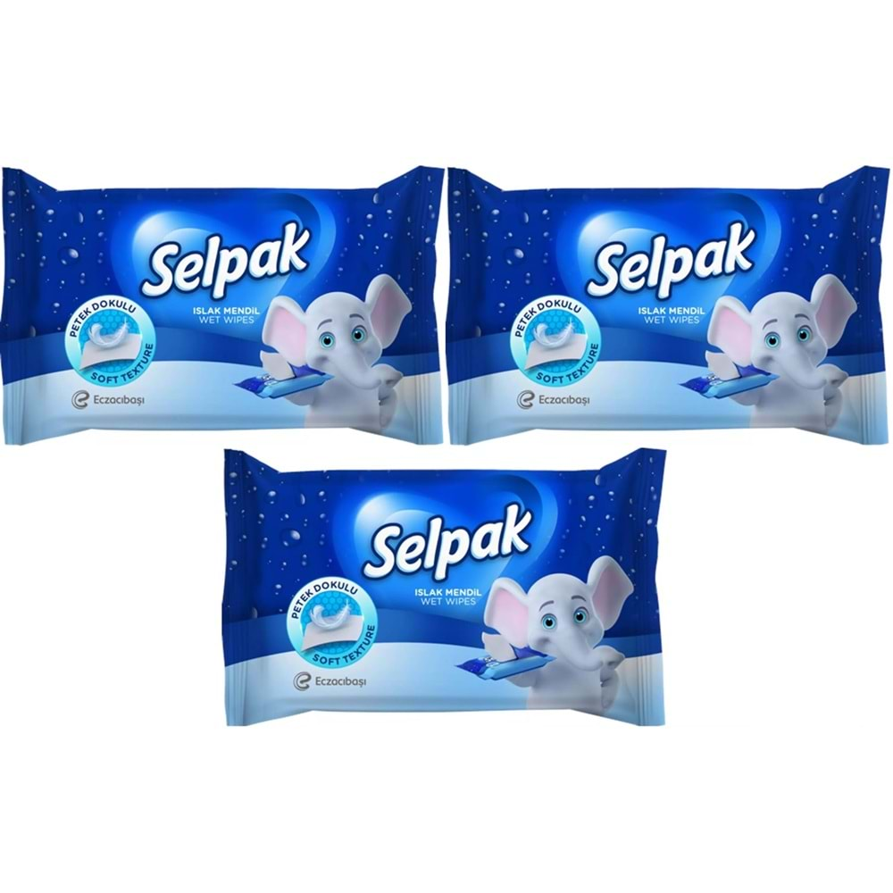 Selpak Islak Cep Mendil 10 Yaprak Klasik (3 Lü Set)