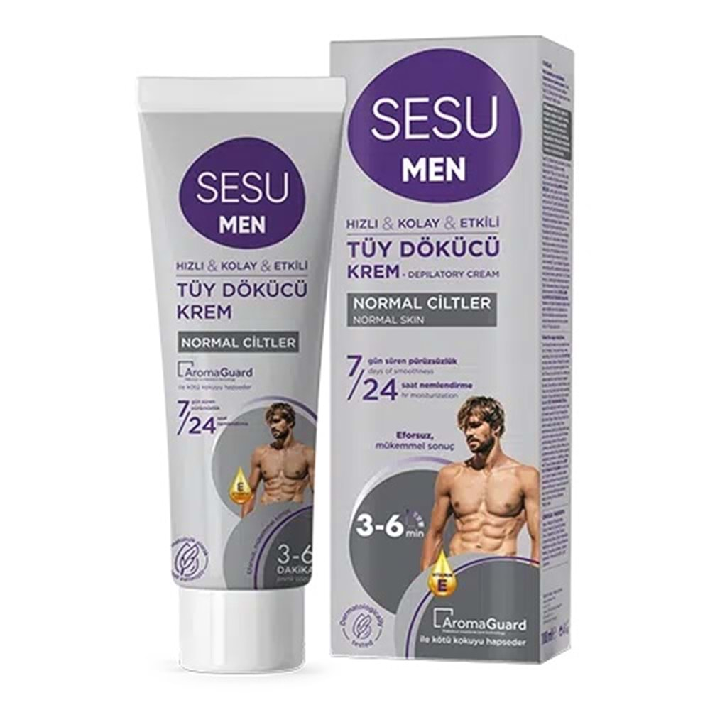 Sesu Tüy Dökücü Krem For Men 100ML (5 Li Set)