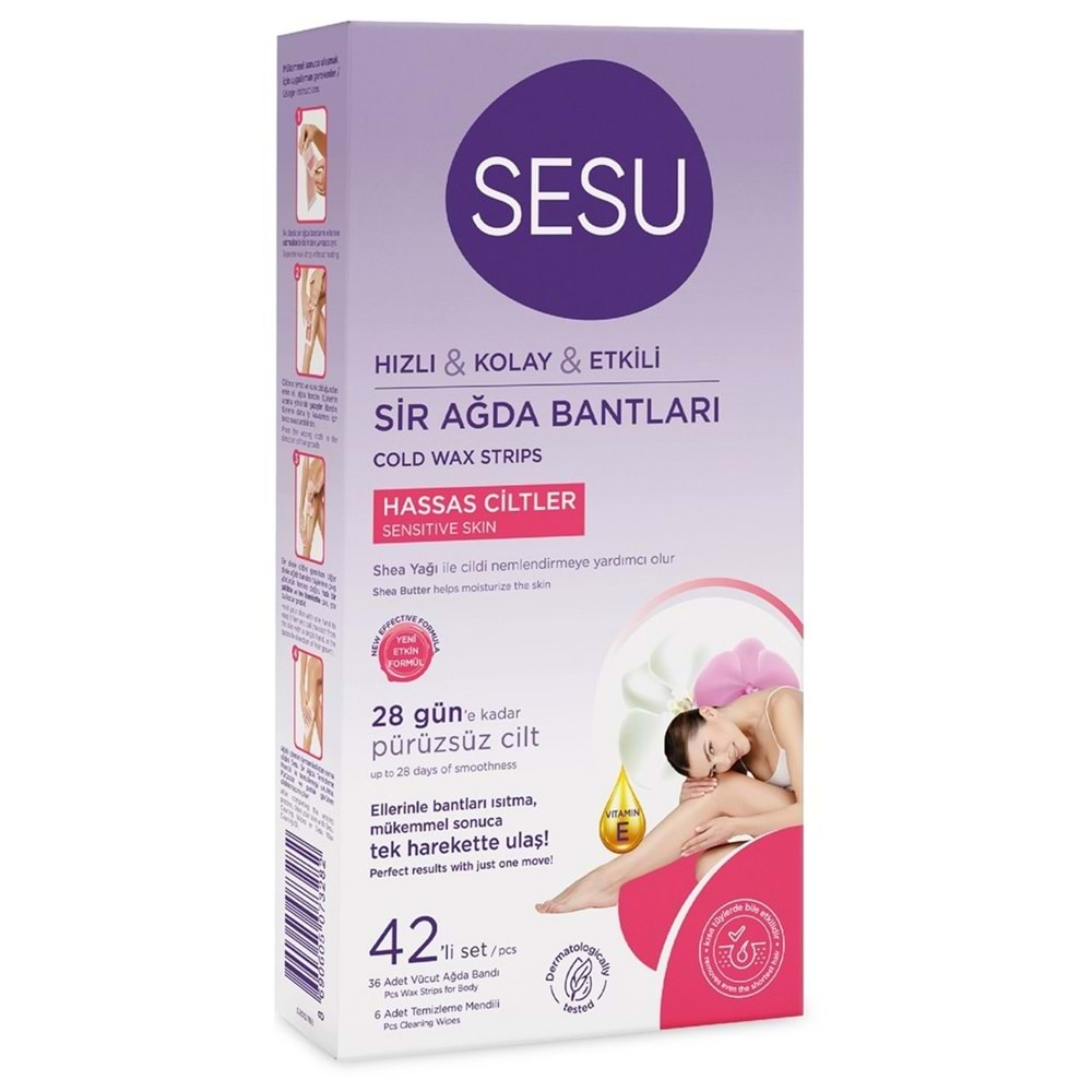 Sesu Sir Ağda Bandı 42 Li Pk Hassas Cilt (2 Li Set)