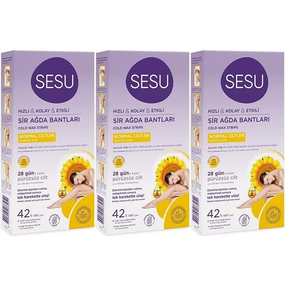 Sesu Sir Ağda Bandı 42 Li Pk Normal Ciltler (3 Lü Set)