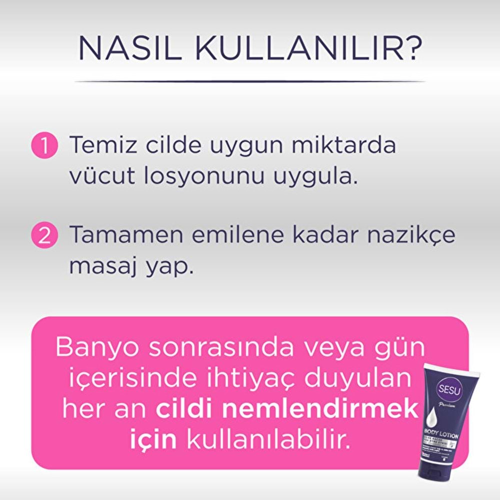 Sesu Vücut Losyonu 175ML (Body Lotıon) (2 Li Set)