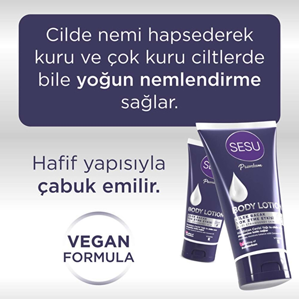 Sesu Vücut Losyonu 175ML (Body Lotıon) (4 Lü Set)