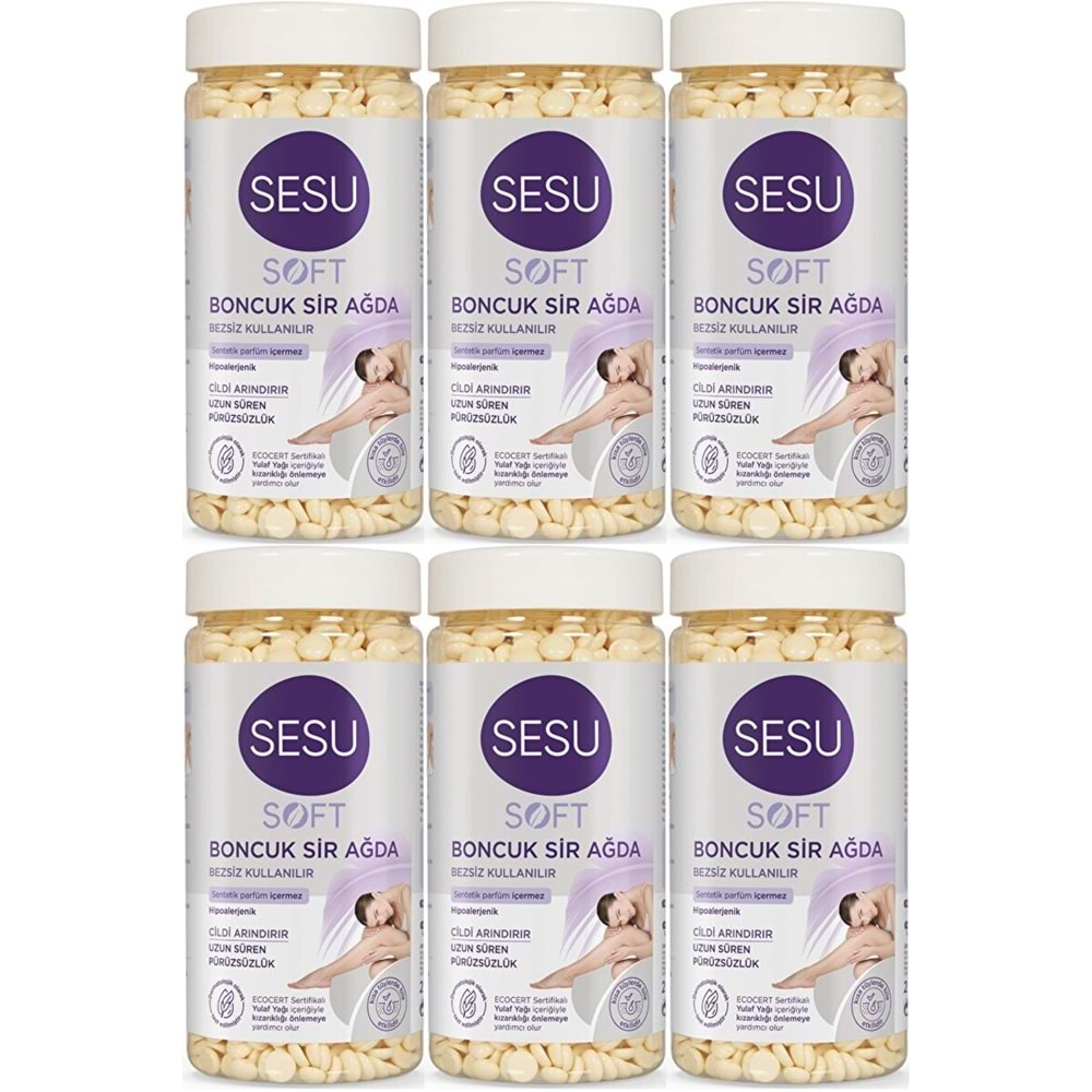 Sesu Boncuk Sir Ağda 250GR Soft (6 Lı Set)