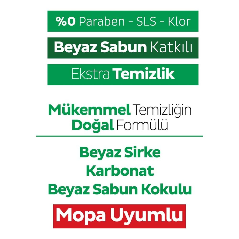 Sleepy Easy Clean Yüzey Temizlik Havlusu 80 Yaprak Beyaz Sabun/Mopa Uyumlu (6 Lı Set) 480 Yaprak