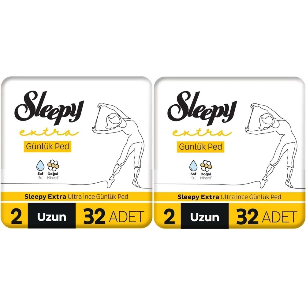 Sleepy Extra Günlük Ped Uzun 64 Adet Standart Pk (2PK*32)