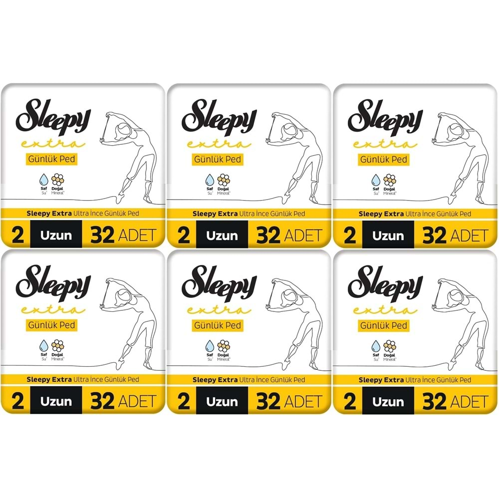 Sleepy Extra Günlük Ped Uzun 192 Adet Standart Pk (6PK*32)