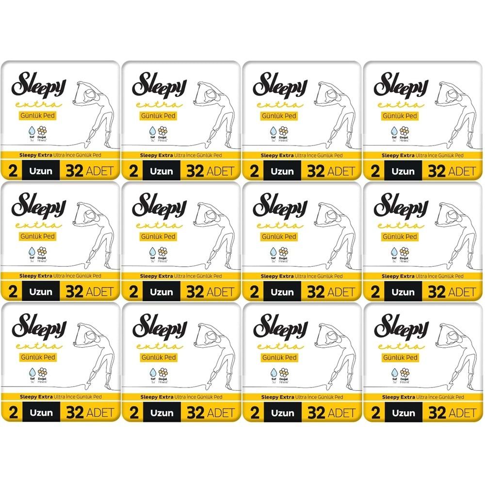 Sleepy Extra Günlük Ped Uzun 384 Adet Standart Pk (12PK*32)