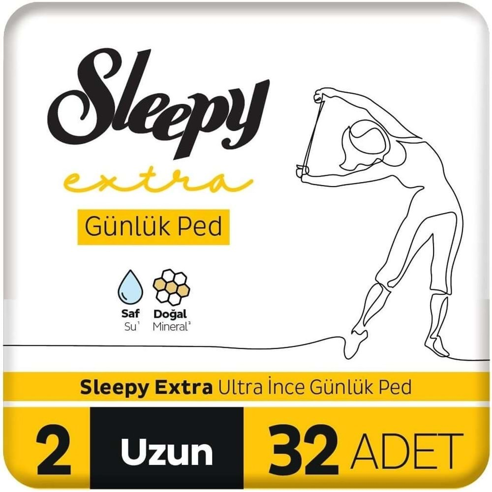 Sleepy Extra Günlük Ped Uzun 384 Adet Standart Pk (12PK*32)