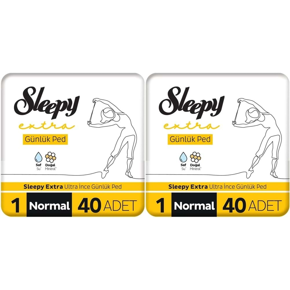 Sleepy Extra Günlük Ped Normal 80 Adet Mega Pk (2PK*40)