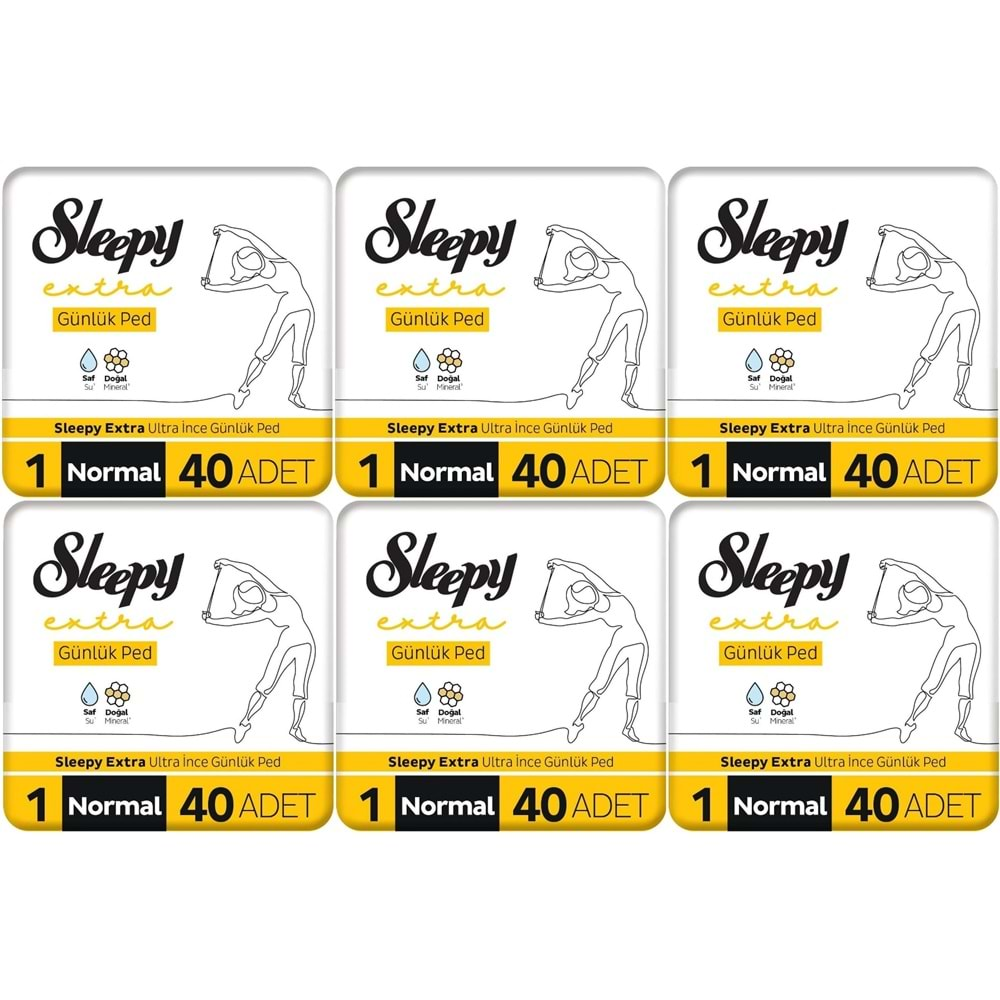 Sleepy Extra Günlük Ped Normal 240 Adet Mega Pk (6PK*40)