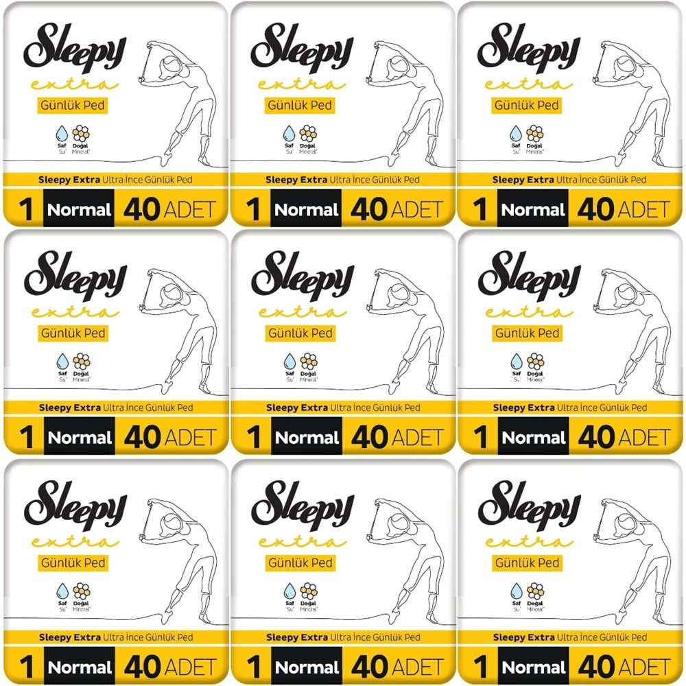 Sleepy Extra Günlük Ped Normal 360 Adet Mega Pk (9PK*40)