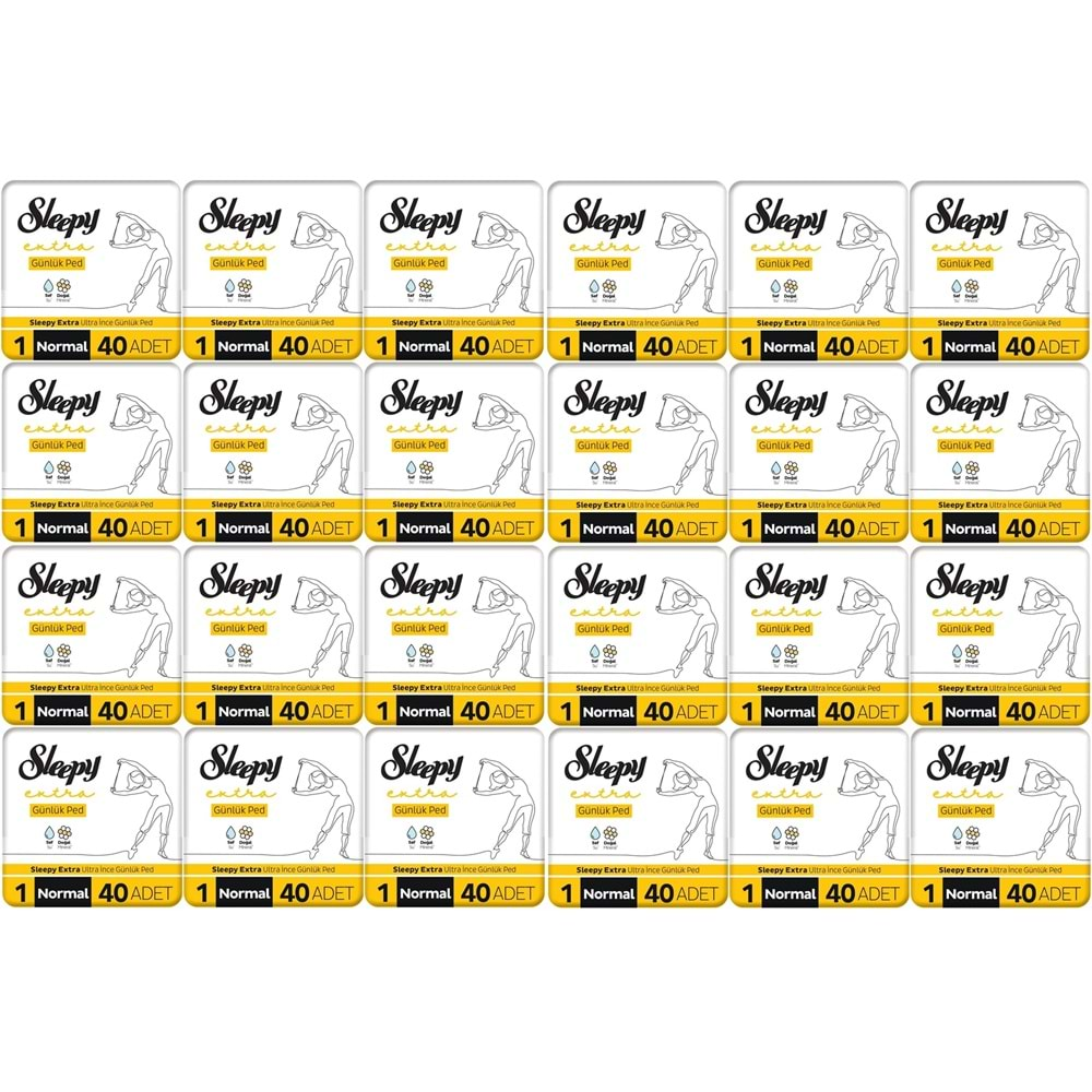 Sleepy Extra Günlük Ped Normal 960 Adet Mega Pk (24PK*40)