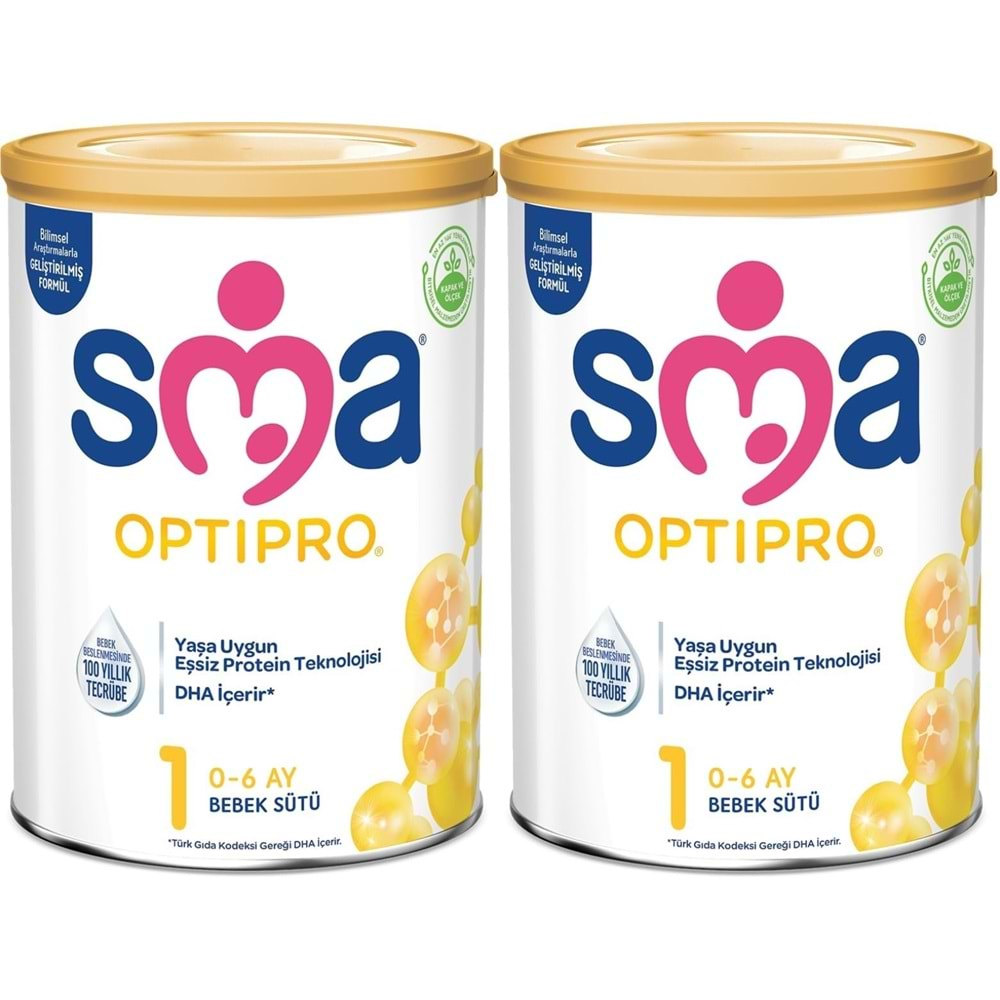 Sma Optipro 800GR No:1 Bebek Sütü (0-6 Ay) (2 Li Set)