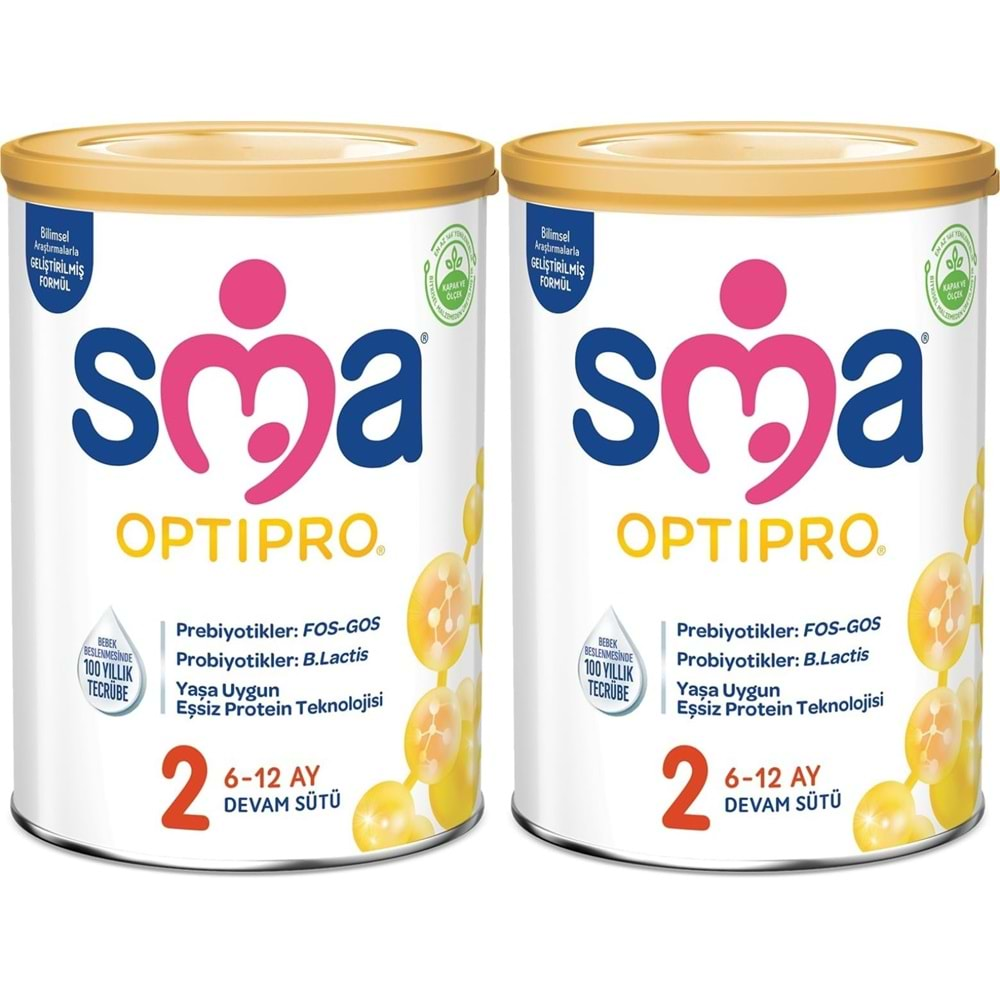 Sma Optipro 400GR No:2 Devam Sütü (6-12 Ay) (2 Li Set)