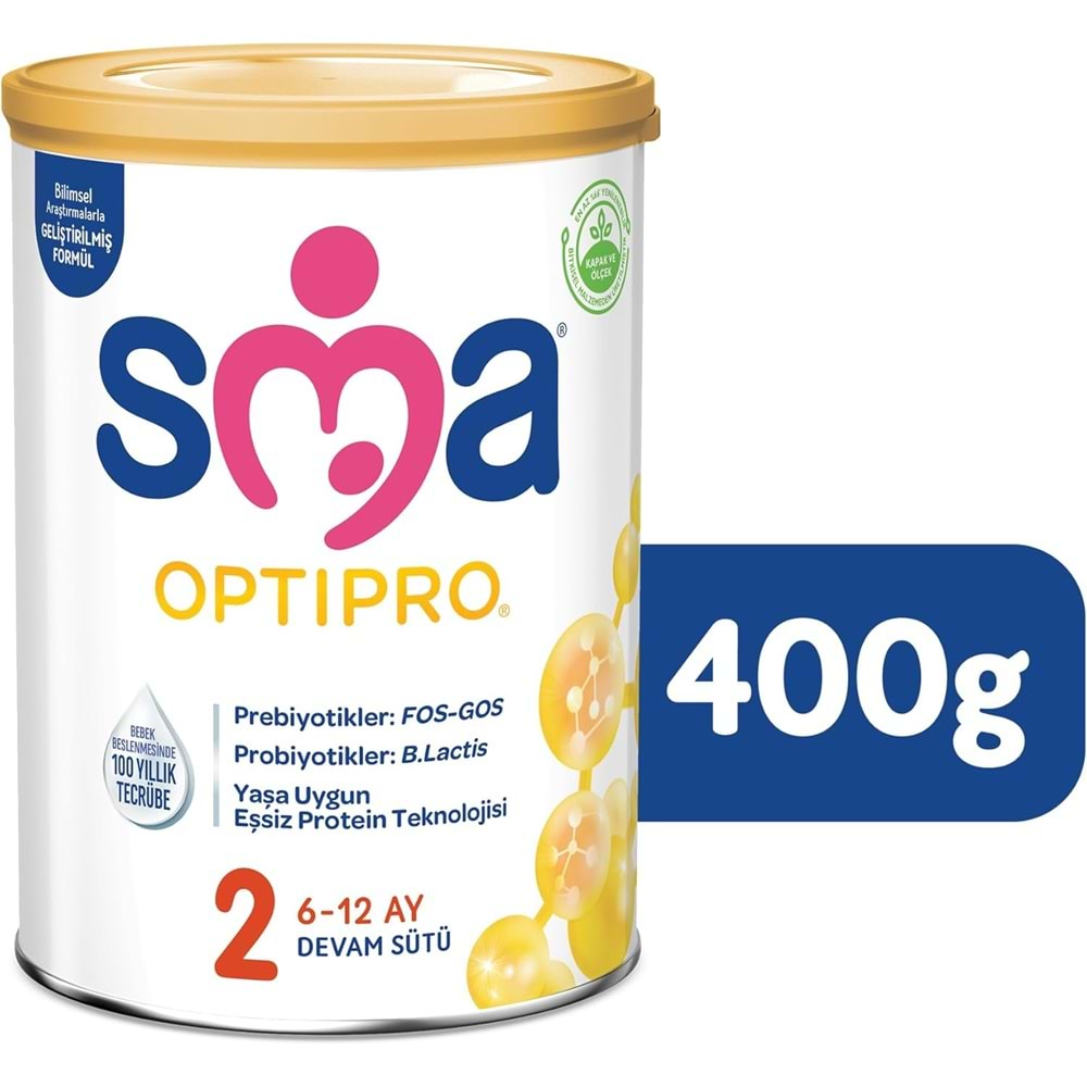 Sma Optipro 400GR No:2 Devam Sütü (6-12 Ay) (3 Lü Set)