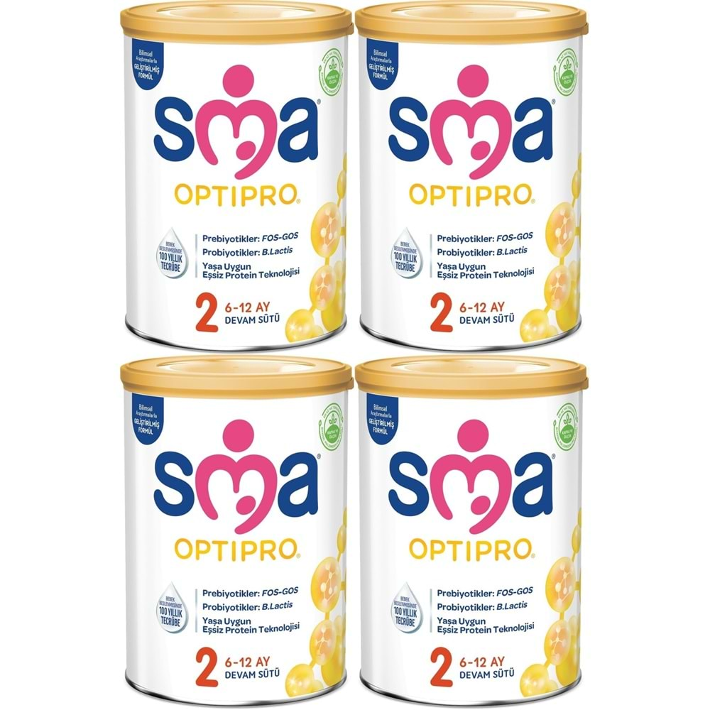 Sma Optipro 400GR No:2 Devam Sütü (6-12 Ay) (4 Lü Set)