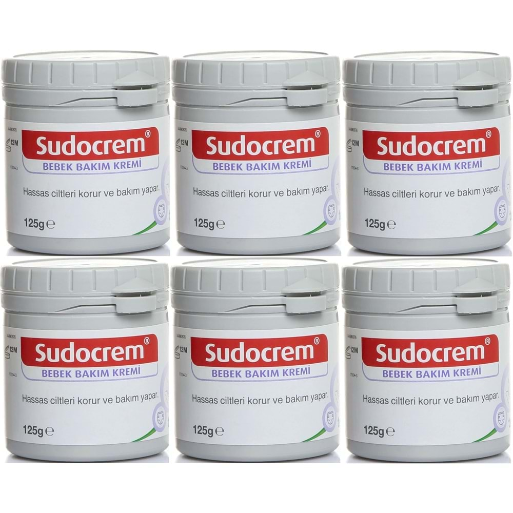 Sudocrem Cilt Bebek Bakım - Pişik Kremi 125GR (6 Lı Set)