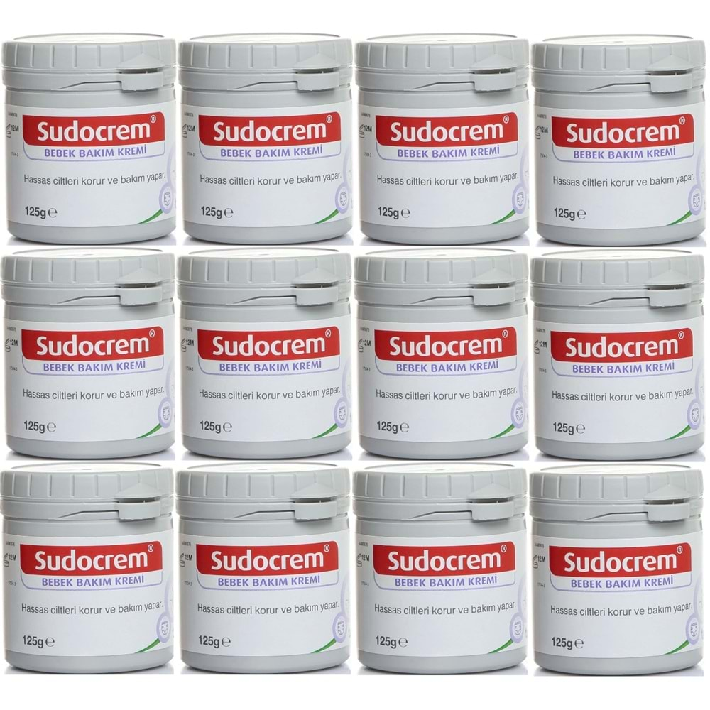 Sudocrem Cilt Bebek Bakım - Pişik Kremi 125GR (12 Li Set)