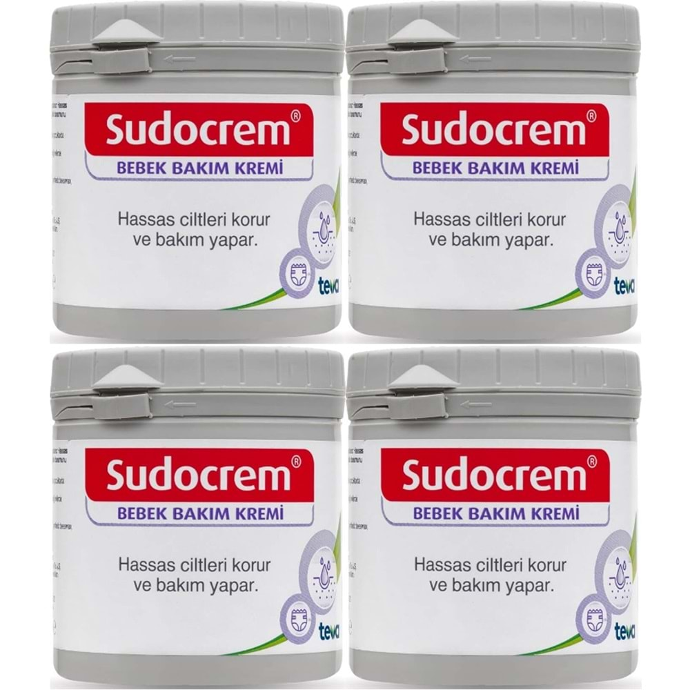 Sudocrem Cilt Bebek Bakım - Pişik Kremi 250GR (4 Lü Set)