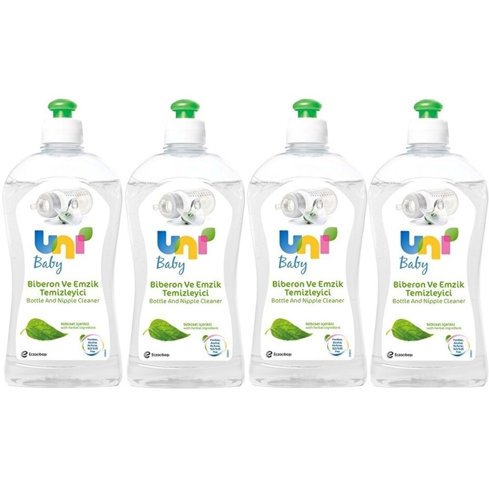 Uni Baby Biberon ve Emzik Temizleyici 500ML (4 Lü Set)