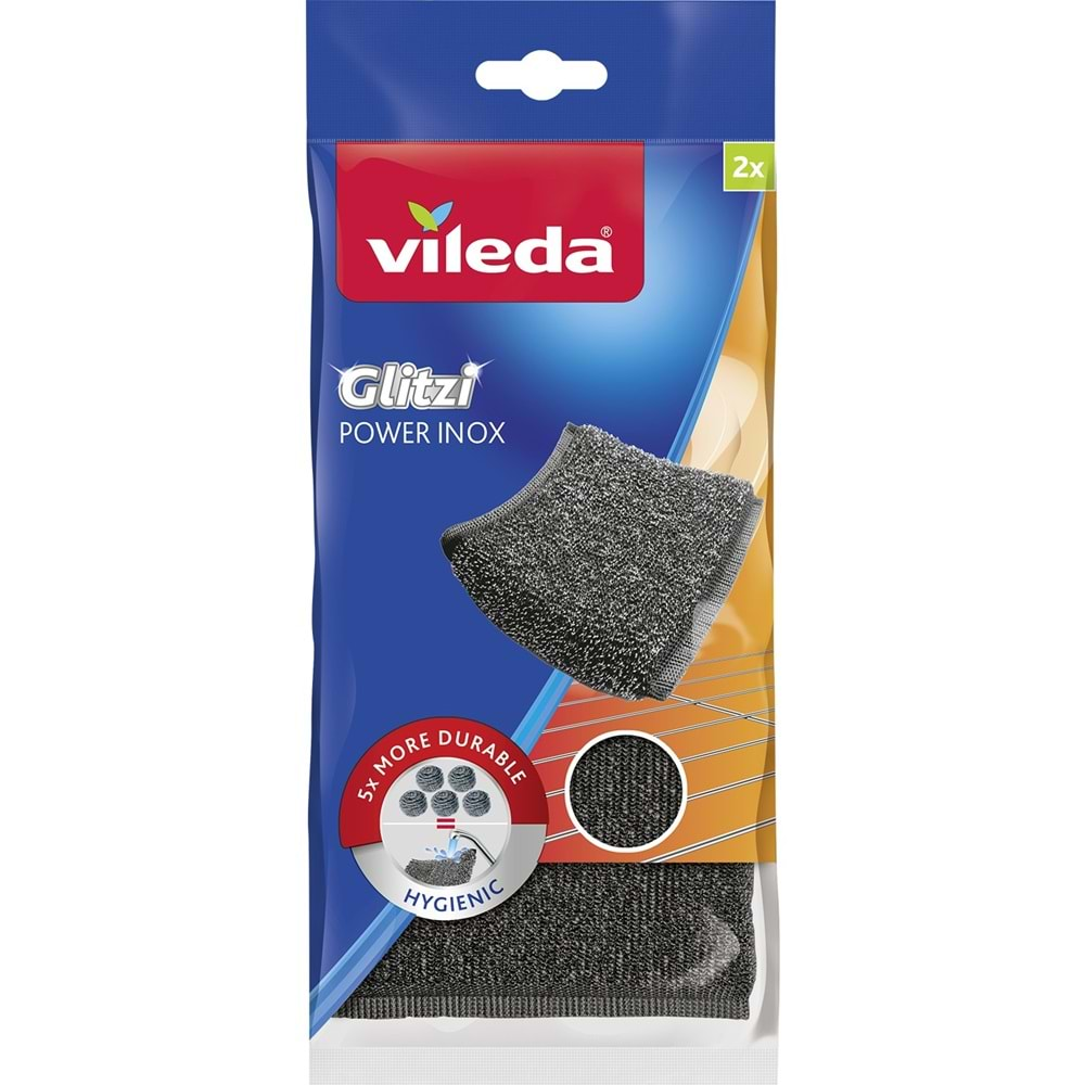 Vileda Power Inox Çelik Bulaşık Sünger (8 Li Set) (4PK*2)