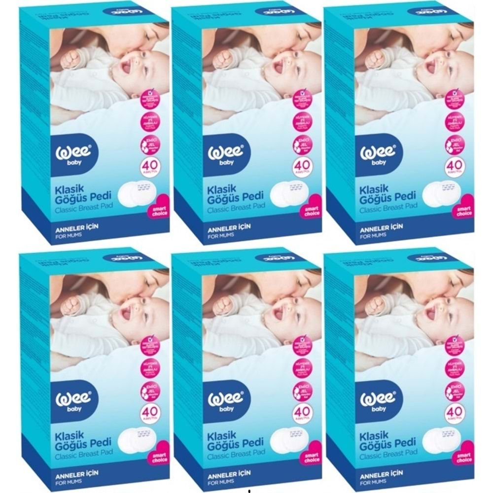 Wee Baby Klasik Göğüs Pedi (40 Lı) 240 Adet (6Pk*40)