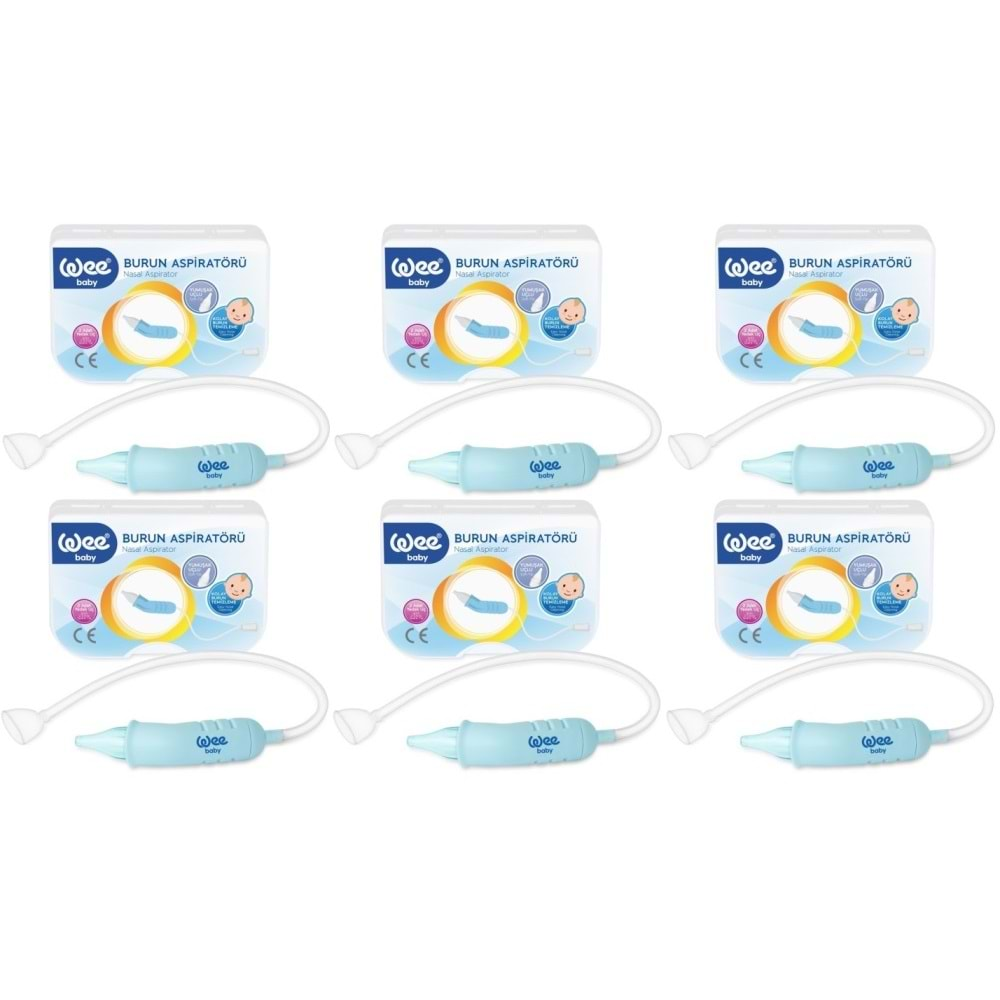 Wee Baby Burun Aspiratörü Nasal (Yeni Saklama Kabı Kutulu) (6 Lı Set)