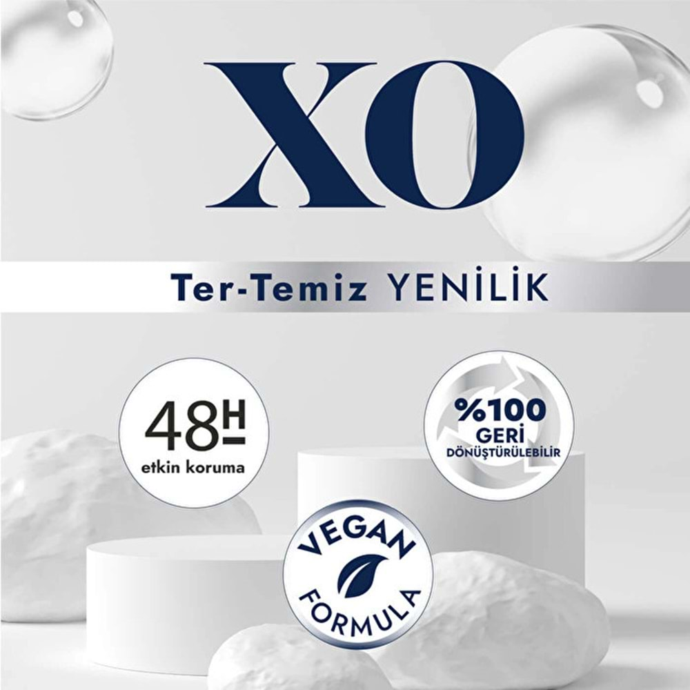 XO Deodorant 150ML Women-Kadın Invisible & Effective (5 Li Set)