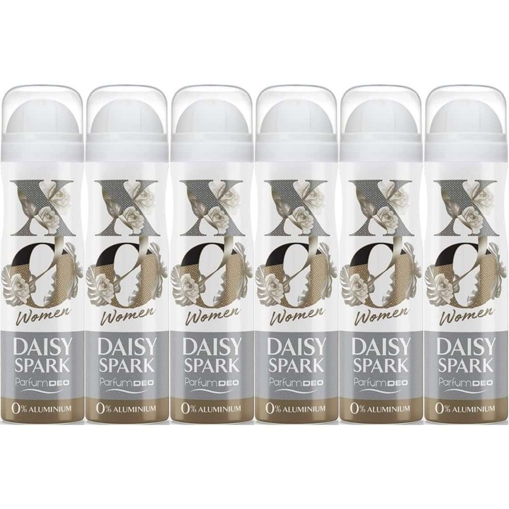 XO Deodorant 150ML Women-Kadın Daisy Spark (6 Lı Set)