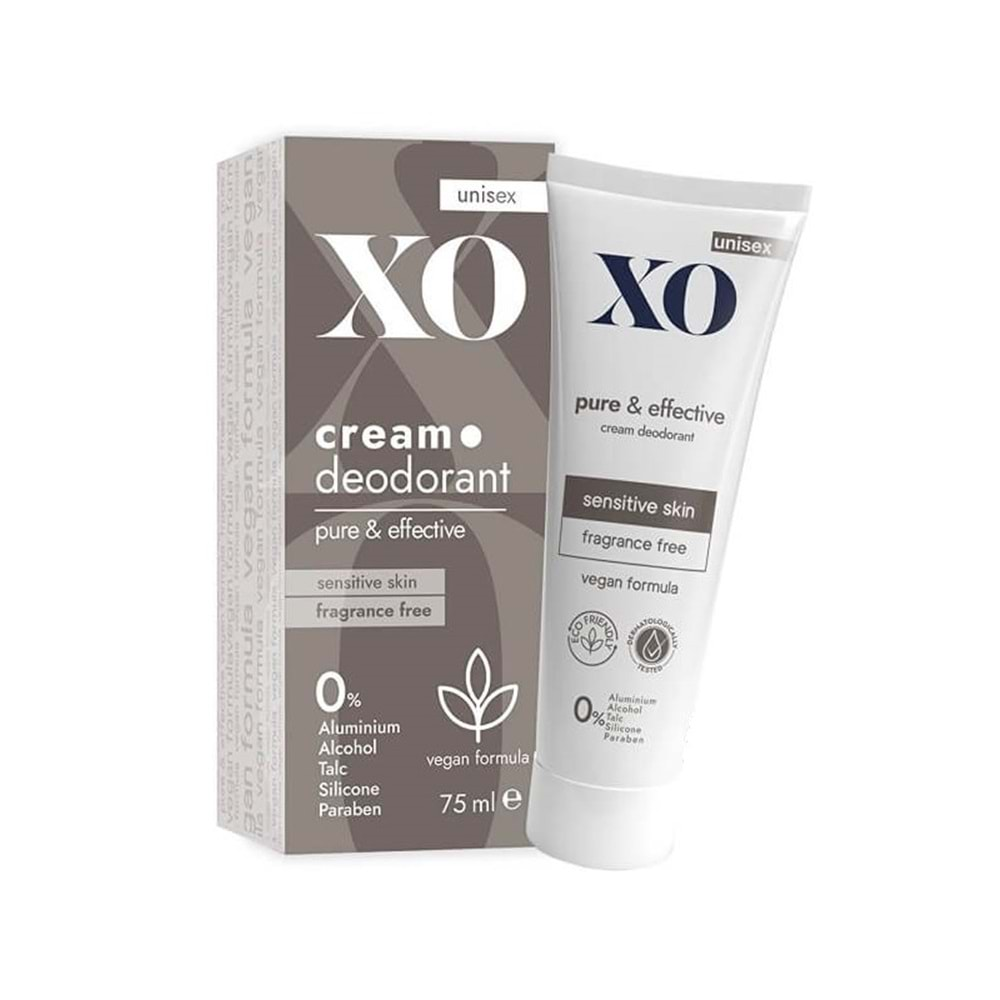 XO Krem Deodorant 75ML Unisex Pure & Effective Kokusuz (6 Lı Set)