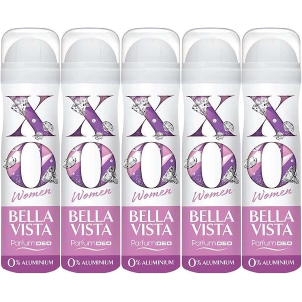 XO Deodorant 150ML Women-Kadın Bella Vista (5 Li Set)