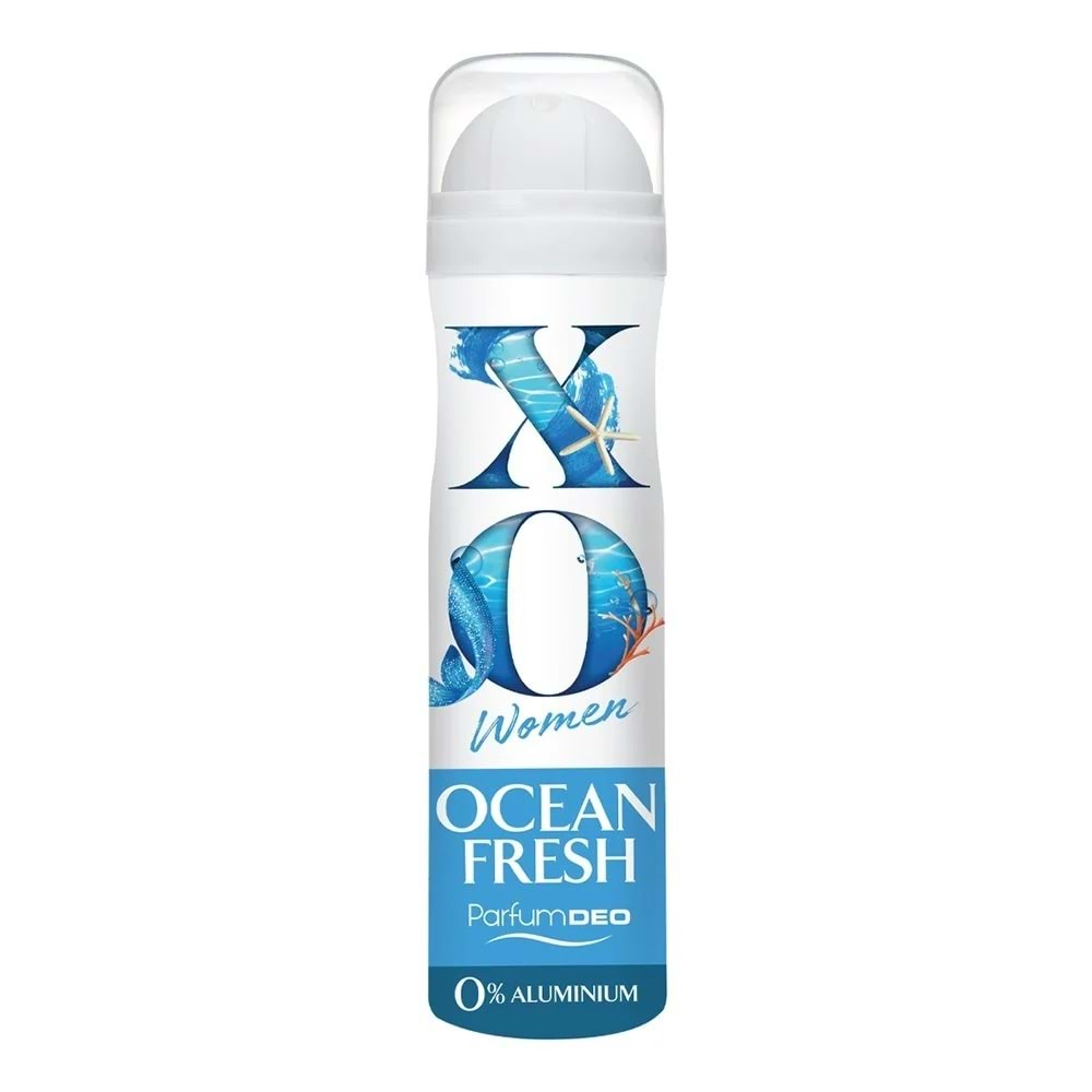 XO Deodorant 150ML Women-Kadın Ocean Fresh (2 Li Set)