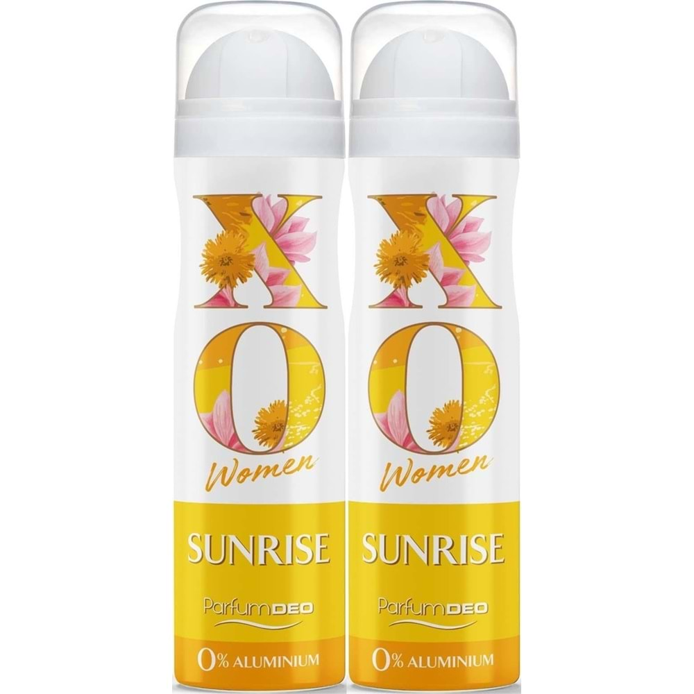 XO Deodorant 150ML Women-Kadın Sunrise (2 Li Set)