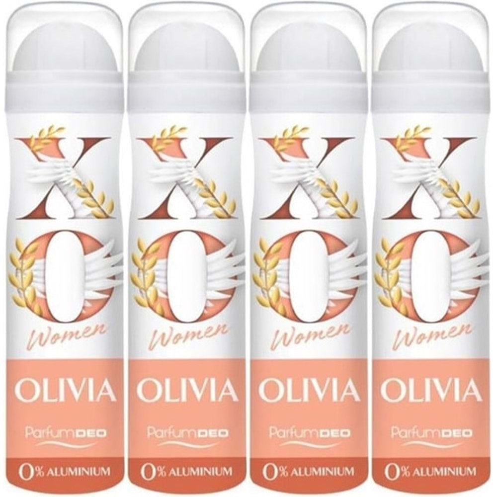 XO Deodorant 150ML Women-Kadın Olıvıa (4 Lü Set)